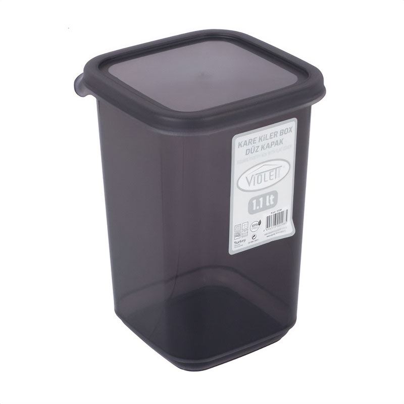 Контейнер для сипучих продуктів Violet House 0298 Transparent Black, 1.1 л (0298 Transparent Black)