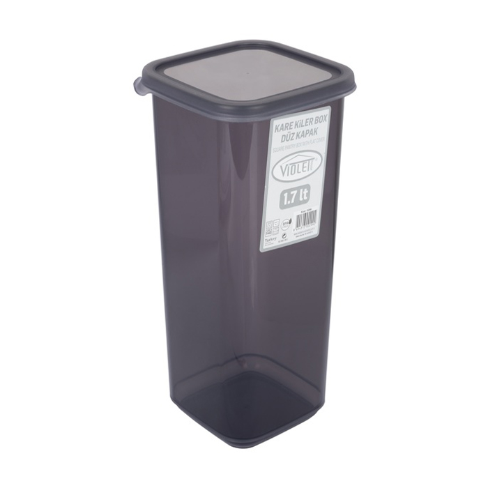 Контейнер для сипучих продуктів Violet House 0299 Transparent Black, 1.7 л (0299 Transparent Black)