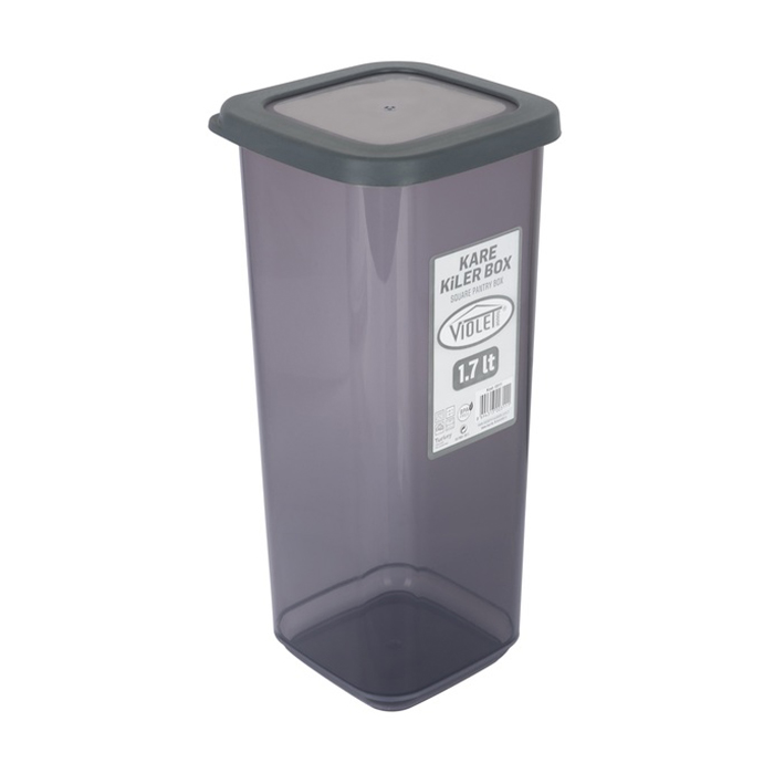 Контейнер для сипучих продуктів Violet House 0311 Transparent Black, 1.7 л (0311 Transparent Black)